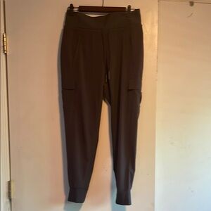 Athleta Gray Track Joggers with Tapered Fit